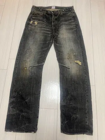 PRPS 데미지 데님 34인치