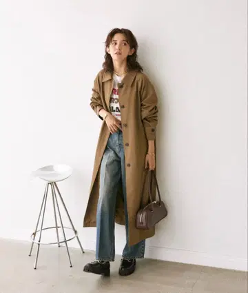 RIVE DROIT 오버 스텐카라 코트