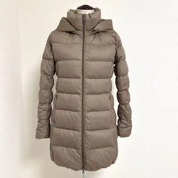 [새상품급] 유니클로 다운 코트 브라운 계열 M