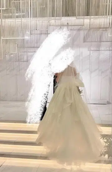 화이트 웨딩 베일 빗 포함