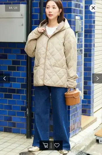 시착만 한 TAION 퀼팅 자켓