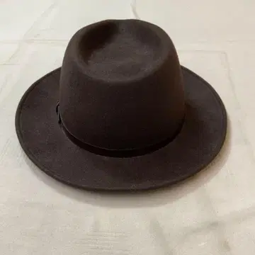 Test 테시 페도라햇 중절모 브라운