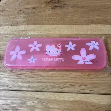 산리오 헤이세이 레트로 헬로키티 플라스틱 펜 케이스 1999