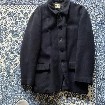 울 네이비 캐주얼 자켓