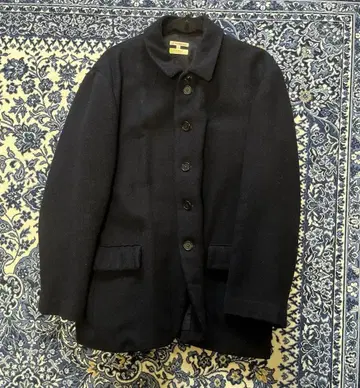 울 네이비 캐주얼 자켓