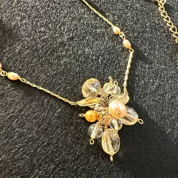 플라워 모티브 목걸이