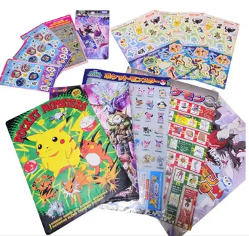 포켓몬 씰 포스터 책받침 세트 세븐