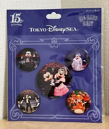 [ 미개봉 새상품 ] 도쿄디즈니씨 빅밴드비트 BBB 캔뱃지 세트