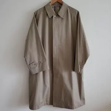 [새상품급] ANATOMICA 코튼 개버딘 싱글 래글런 코트 50