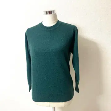 Y512-18 마리사 크리스티 니트 스웨터 그린 캐시미어