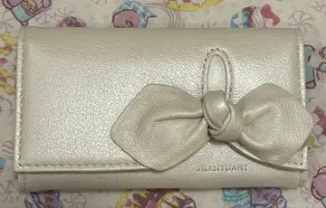 JILL STUART 리본 포함 키케이스 화이트