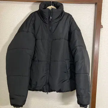 MUSINSA 공식 GRAY BLVD 블랙 더블 지퍼 쇼트 다운