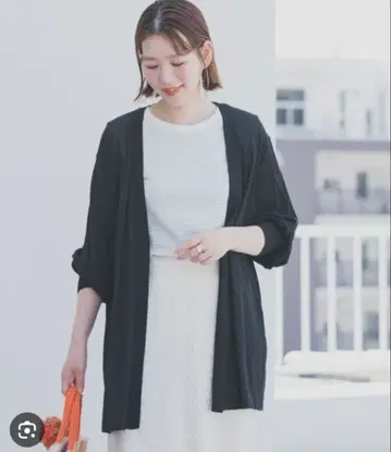 UV컷 니트 가디건 BLACK F by ROSSO