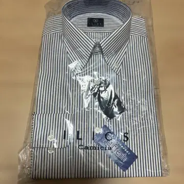 [ 미사용 새상품 ] 야마젠 ILIOS 스트라이프 와이셔츠 38-80