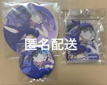 학마스 애니카페 츠바메 세트 캔뱃지 코롯타 코스터