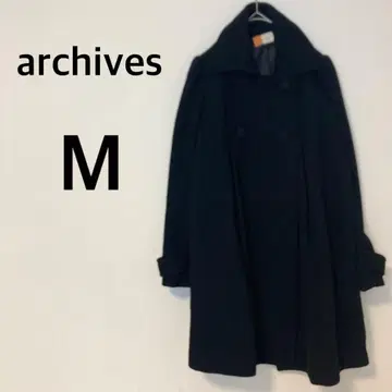 아카이브 archives 피 코트 [ M ] 울 블렌드 블랙
