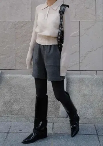 machatt 마차트 울 숏팬츠 (그레이) LONG