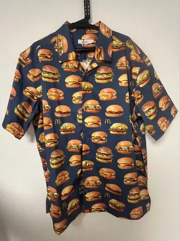 그라니프 맥도날드 빅 실루엣 오픈 카라 셔츠 S 사이즈