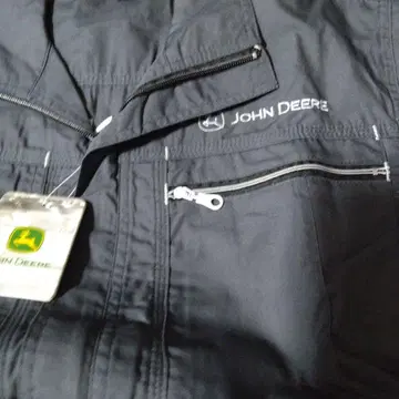 John Deere 차콜 그레이 반팔 작업복