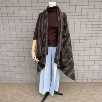 여성용 롱 베스트 숄 베스트