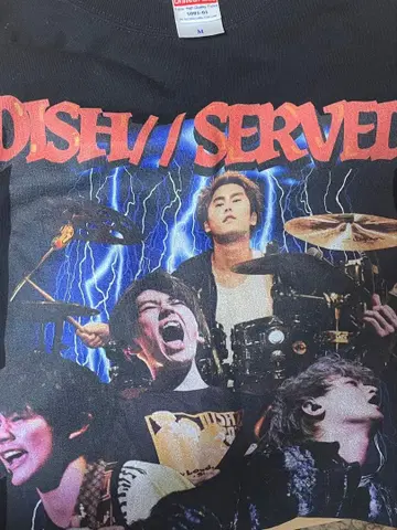 [ 중고품 ] DISH// 밴딩T셔츠 밴T