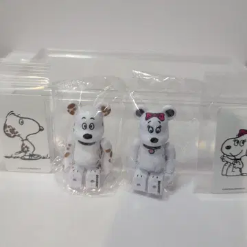 스누피 베어브릭 2체 세트