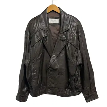 MC5 RELIABLE 가죽 더블 라이더 자켓 천연 가죽 브라운