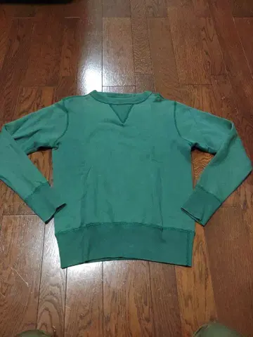 HINOYA 맨투맨 S 양V 그린 짙은 녹색