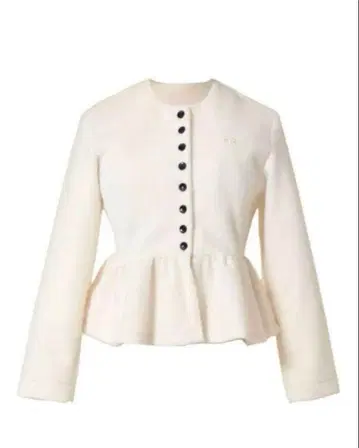 Bibiy 'B' 카멜 페푸라무 가디건 화이트