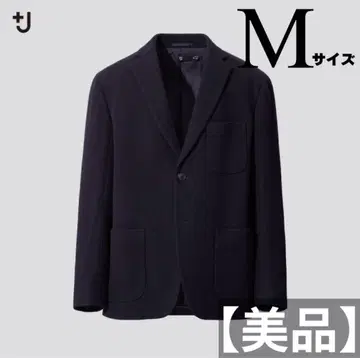 [새상품급] UNIQLO +J 울 블렌드 오버 사이즈 자켓 헤링본