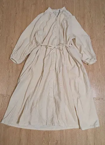 아틀리에 드 사봉 원피스 셔츠 원피스 코듀로이 아이보리 가을/겨울