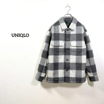 UNIQLO 체크 무늬 자켓 그레이 계열 가을/겨울 M 넉넉하게