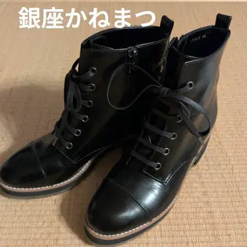 카네마츠 레이스업 부츠 블랙 22cm