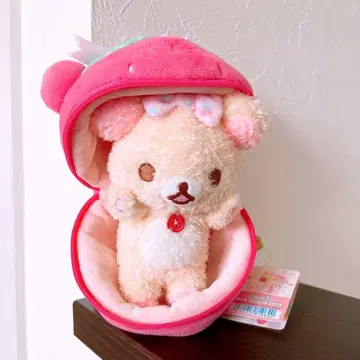 코리락쿠마 니코니코 happy for you 봉제 인형 딸기