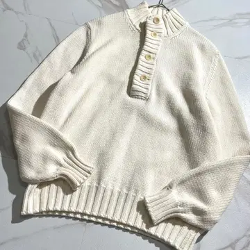 컨디션 최상 브루넬로쿠치넬리 신형 모크넥 코튼 화이트 계열 남성용