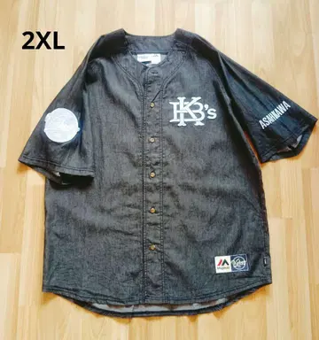 케보즈 KEBOZ 마제스틱 데님 베이스볼 셔츠 블랙