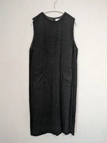 카구레 슬리브리스 롱 원피스 린넨 울