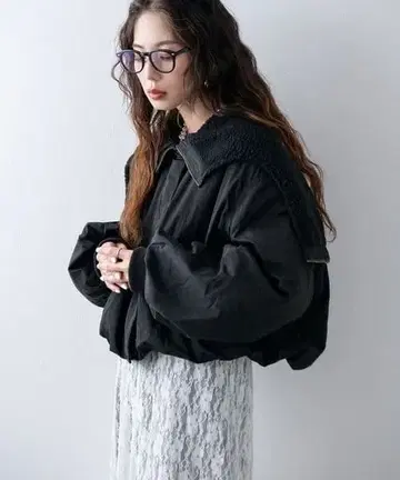 bohmal 밀리터리 충전솜 블루종