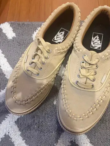VANS 베이지 뜨개질 스니커즈
