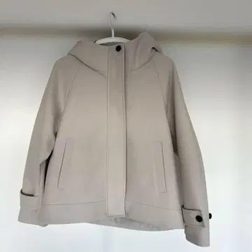 코지 멜톤 숏 후디 코트 M