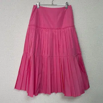 미사용 케이타 마루야마 새틴 플리츠 스커트 핑크 02 무료배송 2