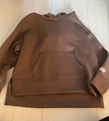 JaVa 브라운 후드 부착 후드티