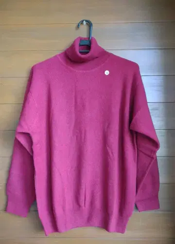 새상품 Viewking 와인 레드 캐시미어 스웨터