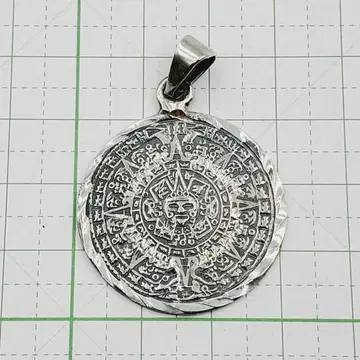 레어 SV925 멕시코 마야 문명 아즈텍 달력 펜던트 탑