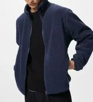 UNIQLO 보아 플리스 자켓 블랙 XL