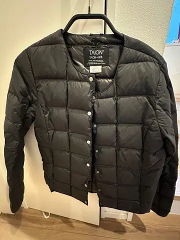 TAION 블랙 다운 자켓 S