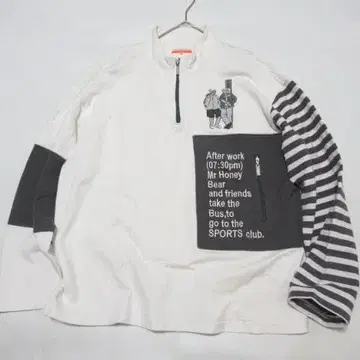 CASTELBAJAC SPORT 하프 지퍼 자수 긴팔 티셔츠 4