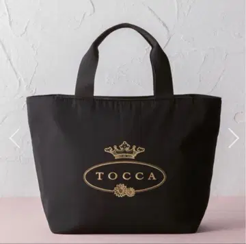 TOCCA 로고 나일론 토트백 블랙
