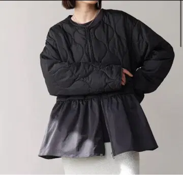 2025 가을/겨울 부즈루드 충전솜 페플럼 블루종 블랙