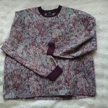 HARE 플라워 자카드 풀오버 올 패턴 꽃무늬 프리 사이즈